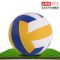 学生专用排球初中考试5号训练比赛软皮成人沙滩排球[中考可用] 4号[黄白蓝]幼儿园用 送打气筒+气针+网兜