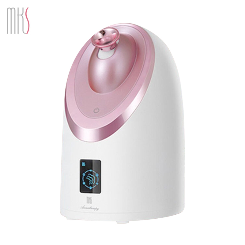 美克斯(MKS)蒸脸器 NV8385触屏补水保湿仪家用美容仪器冷热香薰蒸脸器 脸部加湿器蒸脸仪补水仪 流光粉