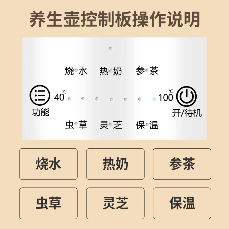 益多养生壶家用多功能一体全自动加厚玻璃电煮壶办公室小型煮茶器