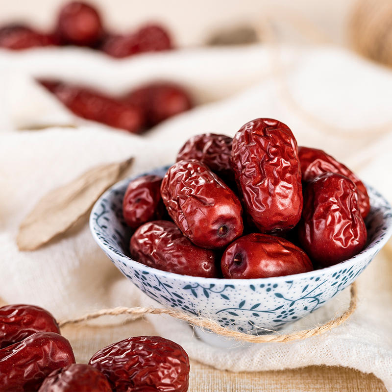 绿帝 新疆贡枣450g 红枣 骏枣 新疆 大枣 独立小包 煲汤泡水