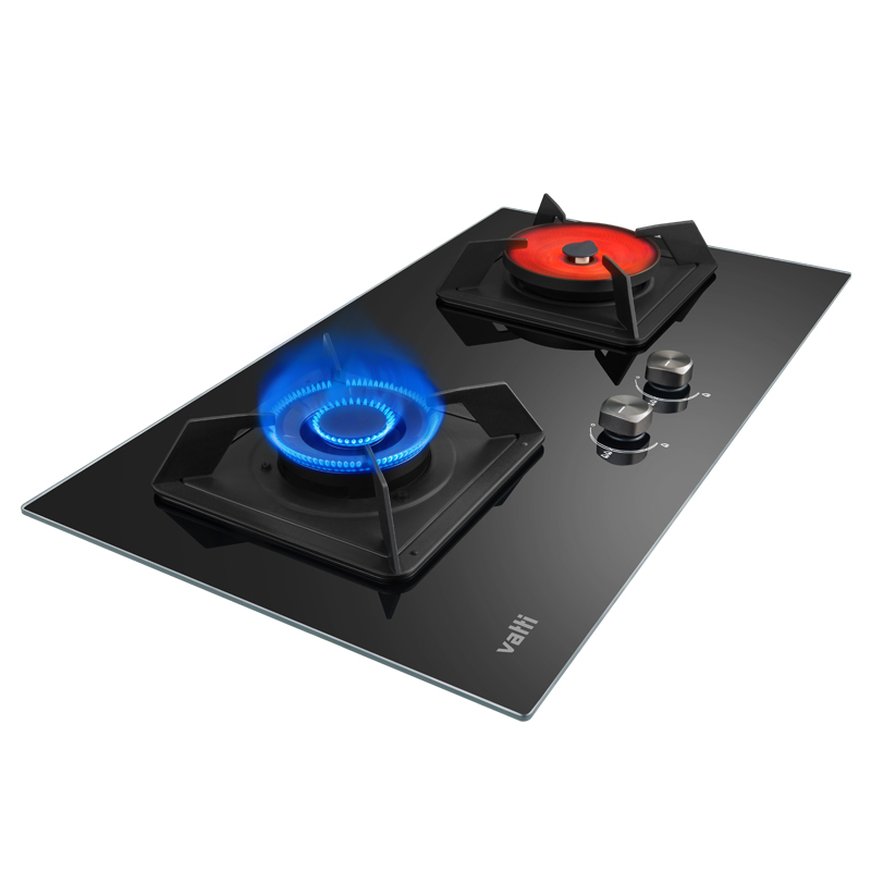 华帝(vatti)燃气灶JZT-i8H01B天然气4.5KW大火力1000℃聚能鸳鸯灶妈妈灶一级能效节能钢化玻璃双眼灶具高清大图