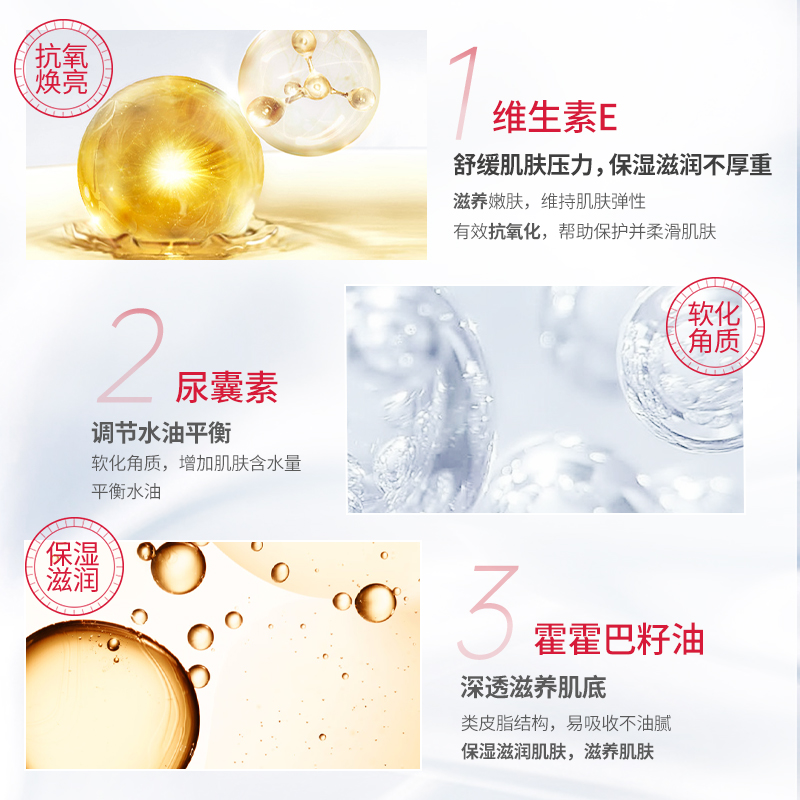 协和维生素E乳100ml*3瓶VE身体乳国货护肤品正品补水保湿旋盖高清大图