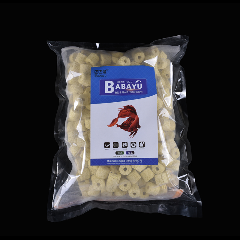鱼缸过滤材料细菌屋滤材陶瓷环细菌球细菌环硝化菌净水石过滤环高清大图