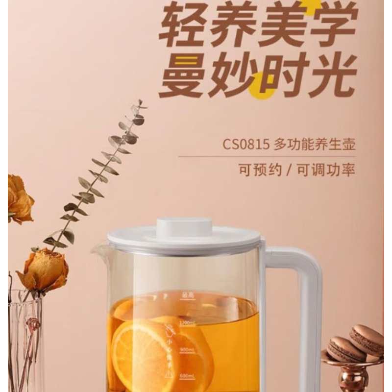 艾美特(AIRMATE)简约派养生壶电水壶 办公家用煮茶花茶壶 CS0815