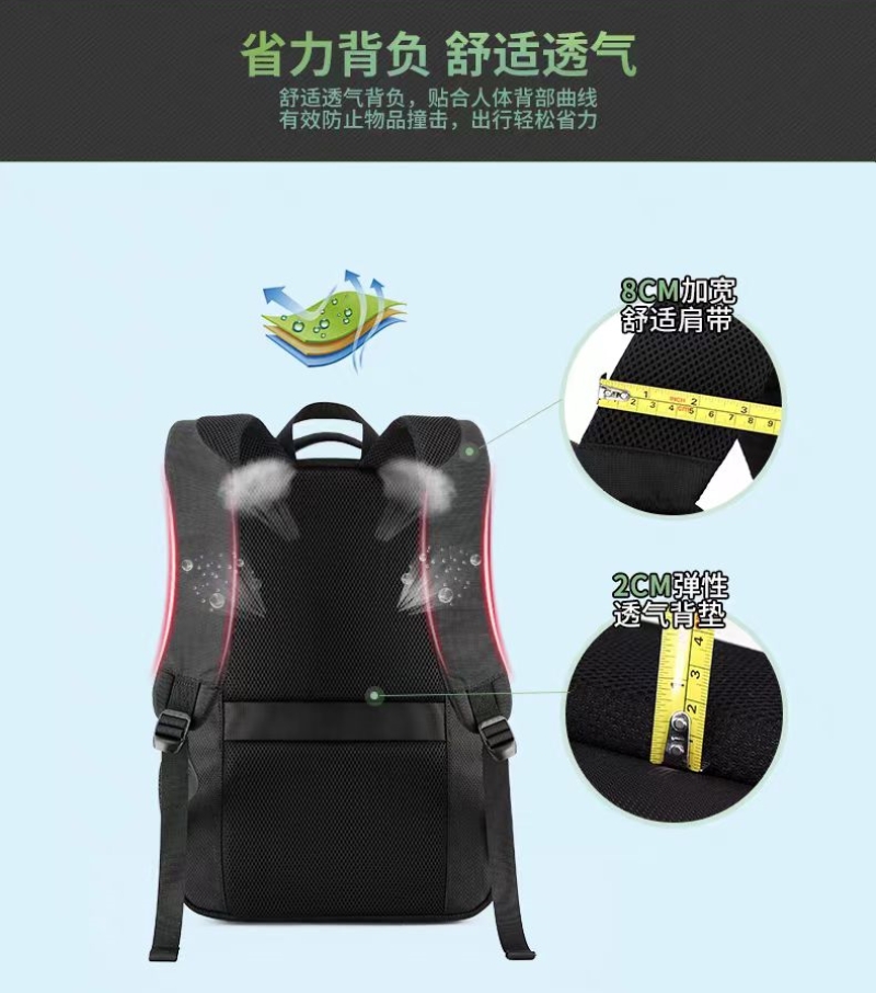 森枭SENXIAOSABER双肩包SX-9719高清大图