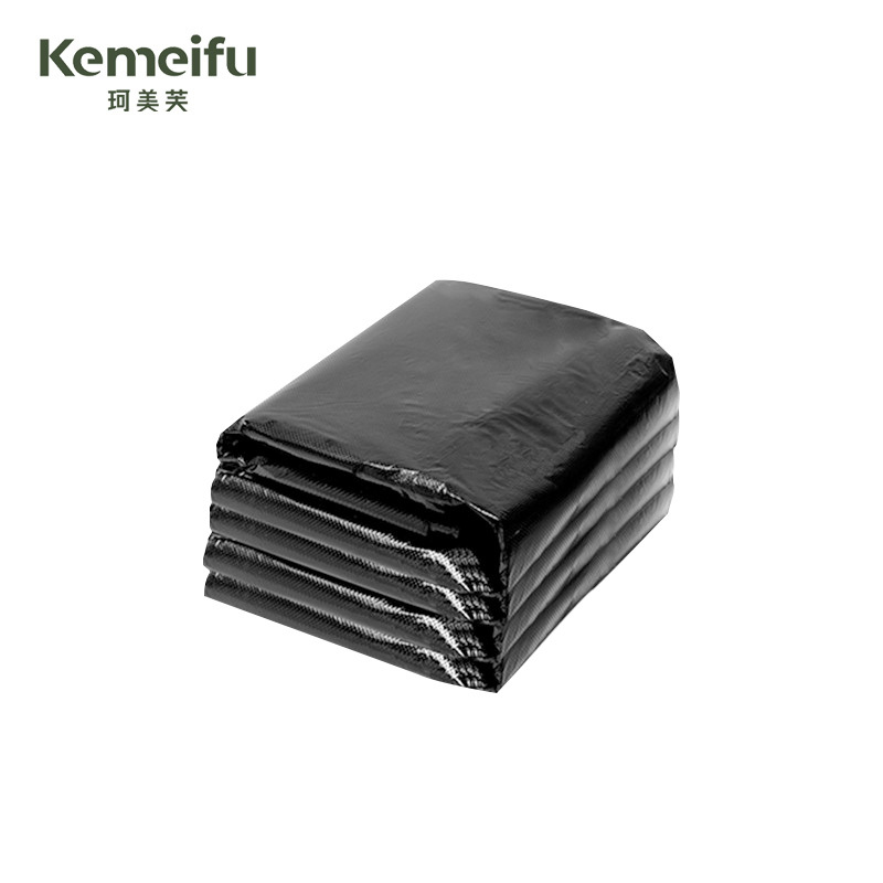 珂美芙 黑色平口加厚垃圾袋 80*100cm 50个/包