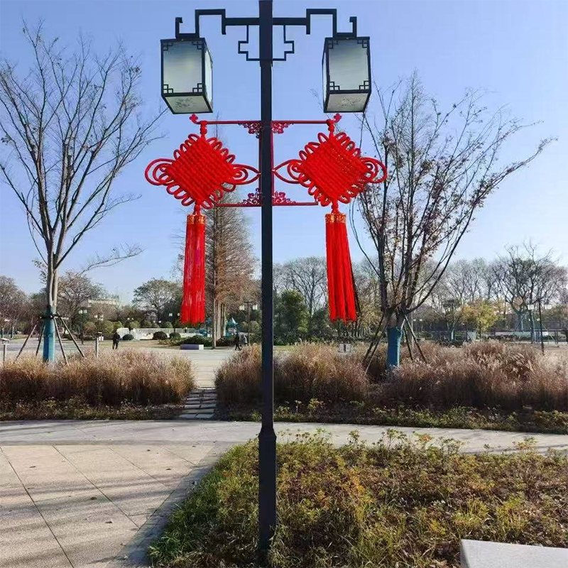 智美环球 春节灯杆中国结新年街道中国结装饰 3.0线10盘83X130高清大图