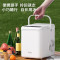 美的(Midea)制冰机 家用小型政府补贴触控冰块机迷你13KG宿舍全自动子弹冰办公室厨房小家电 MBJ-13D17E