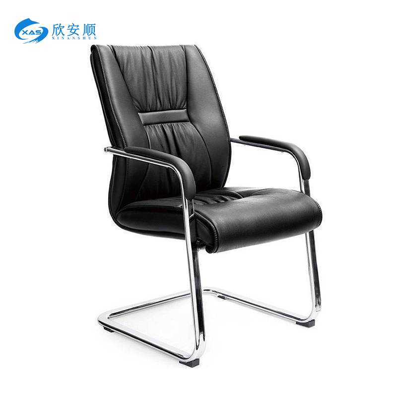 欣安顺 皮质弓形办公椅 XAS-013/把高清大图