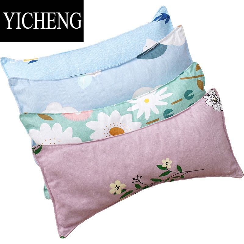 YICHENG荞麦皮枕头硬枕腰椎颈椎枕护颈护腰两用圆形睡觉专用小整头图片