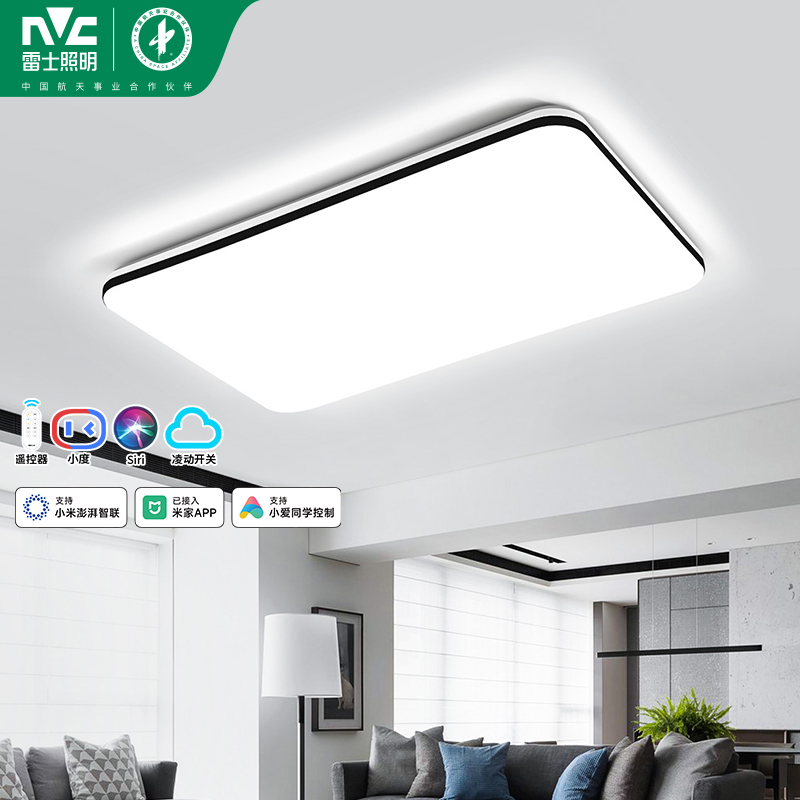 雷士照明NVC [光阴]语音智控吸顶灯客厅灯卧室灯现代简约中山灯具高清大图