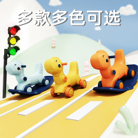 励智 恐龙摇马蓝色+大坐垫