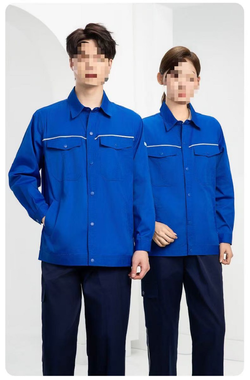 路安保夏季工作服套装DM241D耐磨耐脏劳保服套高清大图