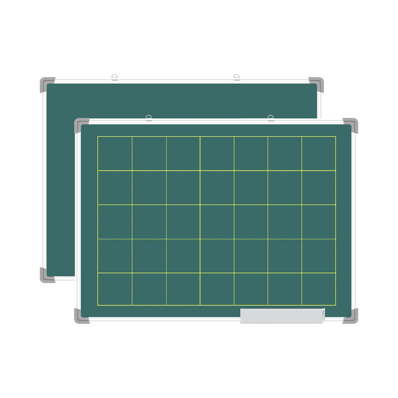 黑板田字格小黑板挂式家用教学儿童教师粉笔字双面磁性练字黑板贴方块
