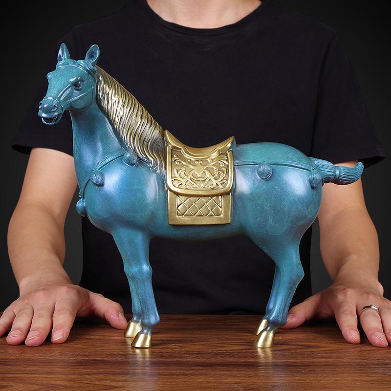美帮汇马摆件铜马志在千里骏马艺术品别墅家厅桌面艺术装饰办公商务礼品高清大图