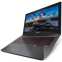 华硕（ASUS）飞行堡垒FX63VM7700 15.6英寸“吃鸡”游戏本笔记本电脑（i7-7700HQ 8G 128GB+1TB GTX1060 6G 120Hz电竞屏）