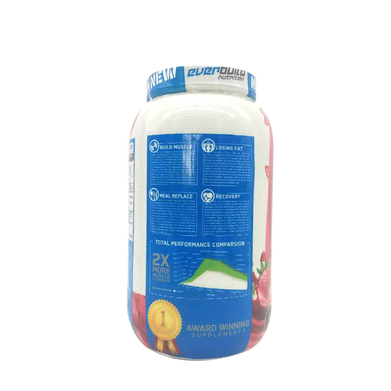 EB健型 乳清蛋白质粉蛋白增I肌粉健身男女健肌粉whey2磅蛋百粉正品 草莓味