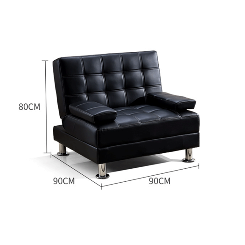豫亨 办公家具单人位办公沙发简约午睡沙发可折叠午睡沙发商务办公室沙发茶几 进口西皮单人位