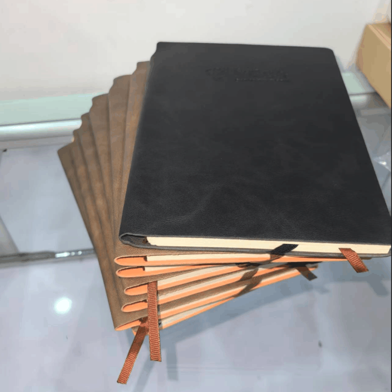 速买宝软皮面笔记本子封面可以印logo 记事本印刷定做商务文具本子订制图片
