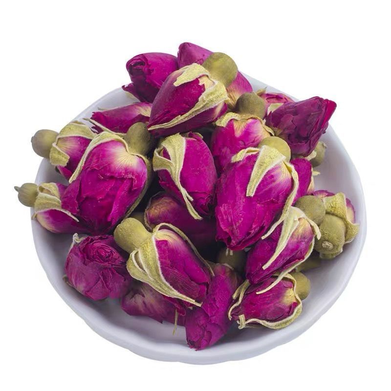 玫瑰花茶 山东平阴玫瑰花蕾50g-500g散装无硫干玫瑰花茶新花草茶 玫瑰花50克