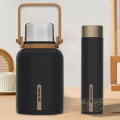 九阳便携保温壶不锈钢茶水分离新款WV355(黑壶） 800ml