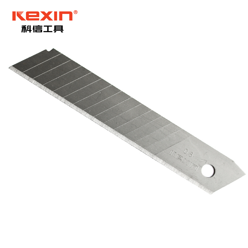 科信(kexin) 美工刀刀片 壁纸刀裁纸刀刀片 18mm KX64007(10片/盒)10盒/件 1件