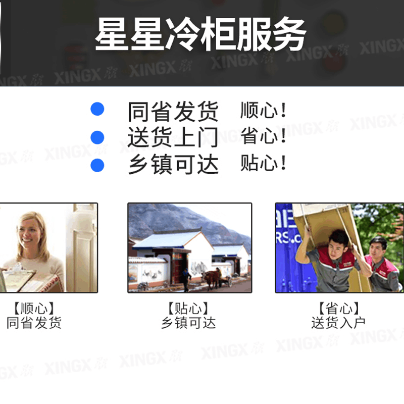 星星BD/BC358ND家用冷柜 卧式冷柜 -40°深冷柜大柜 宽幅变温一机7用图片