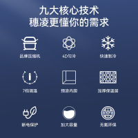 穗凌(SUINING) 208升 家用商用 单温卧式 冷藏冷冻 可转换 小冰柜 顶开门小冰箱 BD-228K