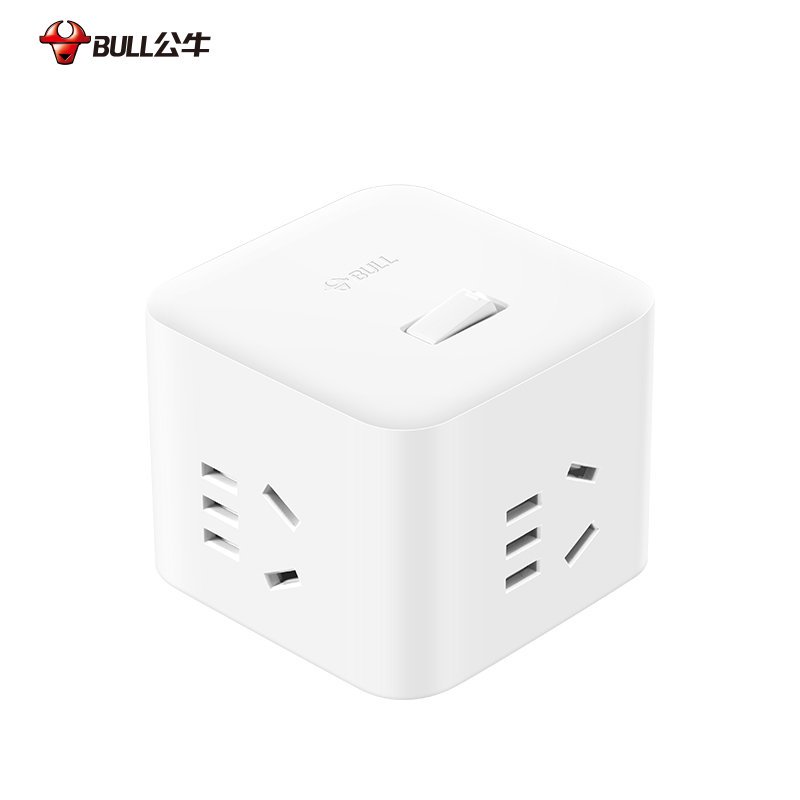 公牛(bull)GNV-UEB04W一转四魔方插座带usb转换器多孔无线插排板多插位多功能插头分插器高清大图