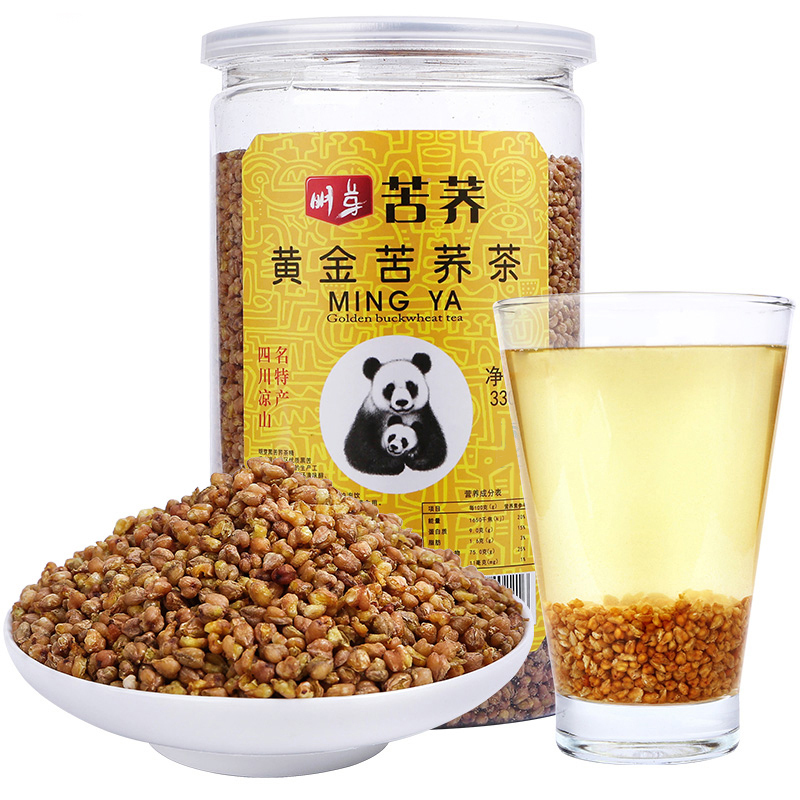明芽苦荞茶四川大凉山正品黄金苦荞茶花草茶花茶330g
