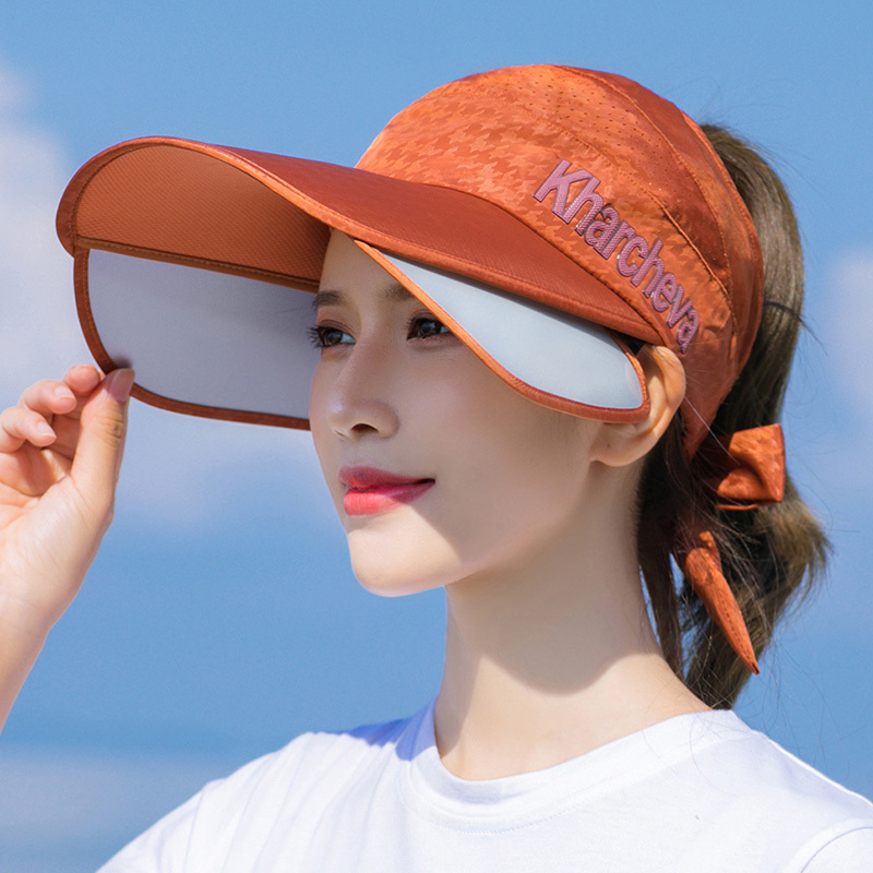 盛世尼曼遮阳帽女夏天跑步网球棒球帽防晒太阳帽无顶户外骑车运动鸭舌