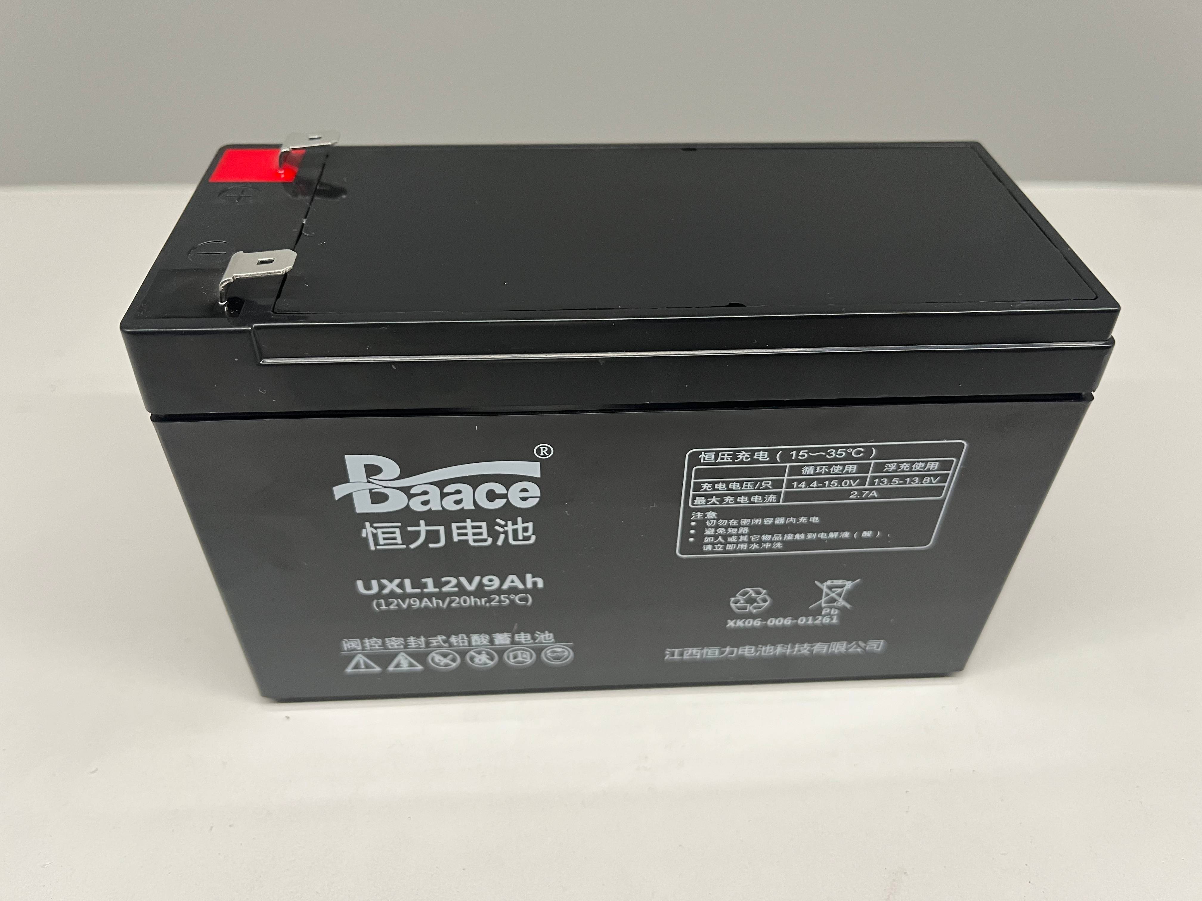 Baace恒力铅酸蓄电池UXL12V9AH高清大图