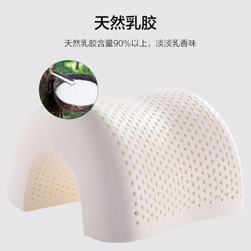慕思(DeRUCCI)[苏菲娜]颈椎枕芯悦系列 高低枕单人家用酒店脊椎枕头 曲线枕
