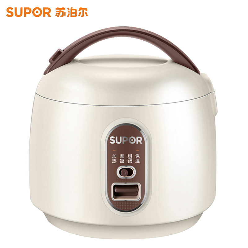 苏泊尔(SUPOR)电饭煲家用1.6L迷你1-3人学生宿舍不粘锅一键煮饭自动保温汤粥多功能SF16YA622