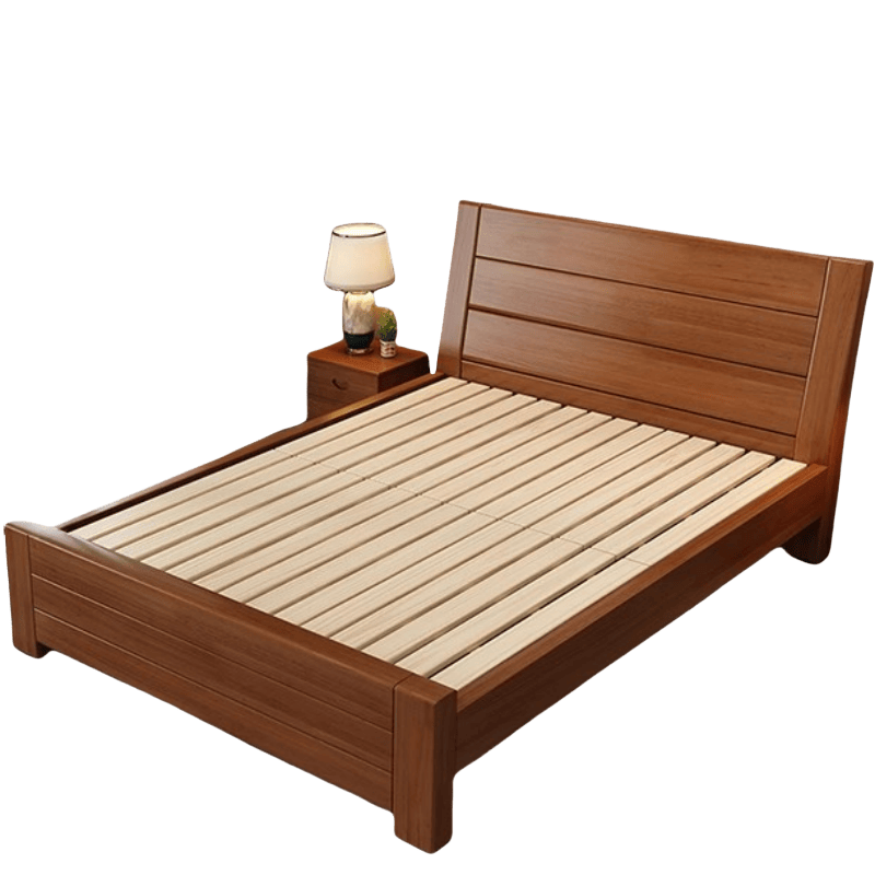 鑫木樽单人床+床头柜120*200*99cm套高清大图