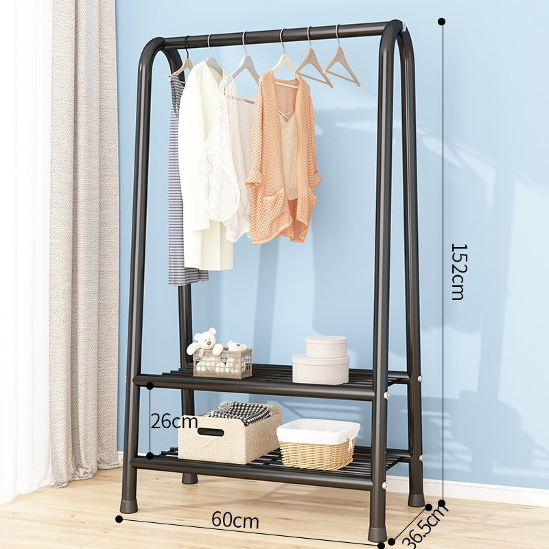 晾衣架落地卧室内挂衣架阳台晒衣架迪玛森家用简易晾衣杆宿舍晒衣服