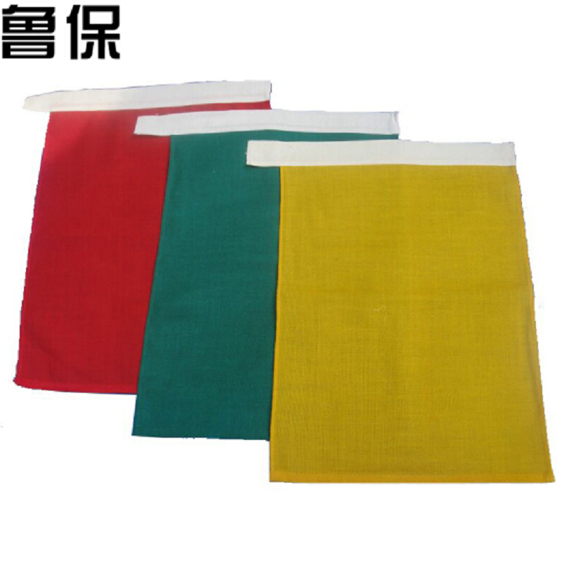 企购优品 鲁保 信号旗 铁路防护旗 黄旗 带木旗杆