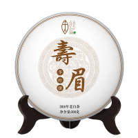 贞毫茶叶 福鼎老白茶2016年寿眉茶饼拉茶片 大叶茶300g