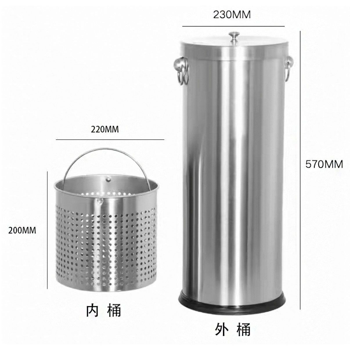 春昆阳岚 茶渣桶 20L 个高清大图