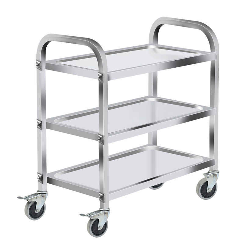 豫众诺 不锈钢餐车 三层中号 个高清大图