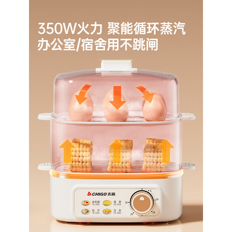 志高 JPZDQ859 煮蛋器 白色高清大图