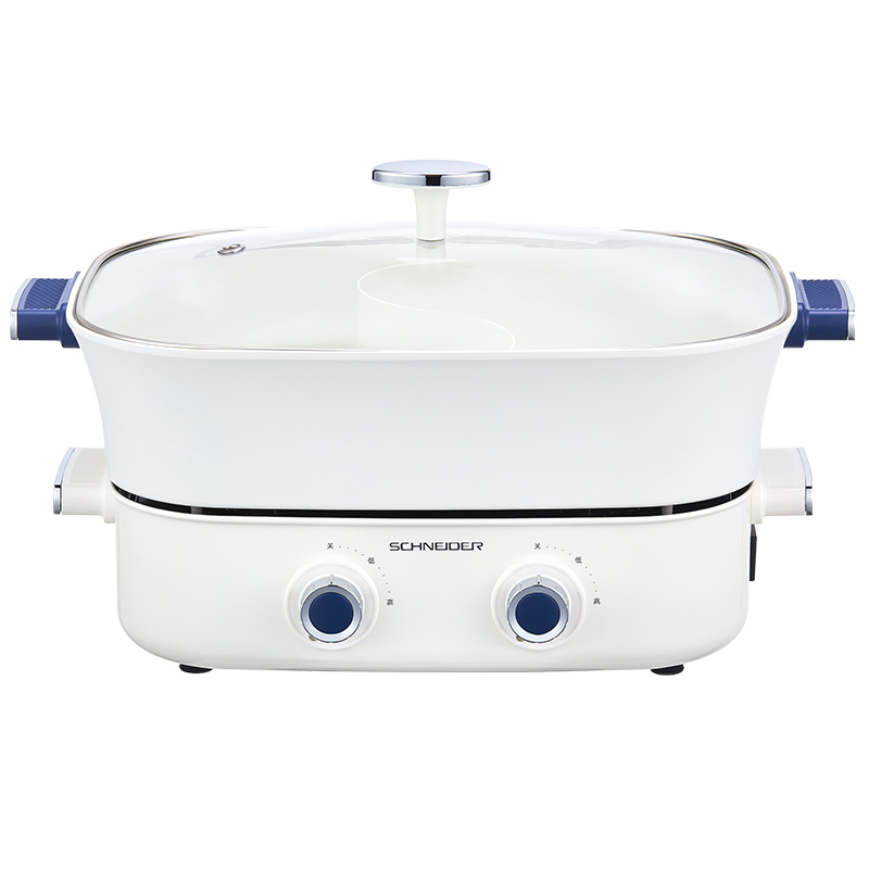 施耐德(Schneider) 鸳鸯电火锅 SWK-XNL19 月光白 5.0L