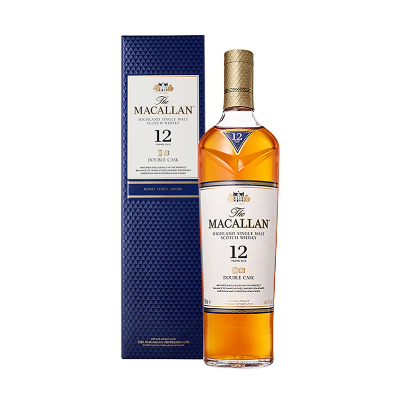 麦卡伦 Macallan 洋酒宝树行麦卡伦12年蓝钻700ml 双雪梨桶苏格兰单一麦芽威士忌进口洋酒 价格图片品牌报价 苏宁易购宝树行官方旗舰店