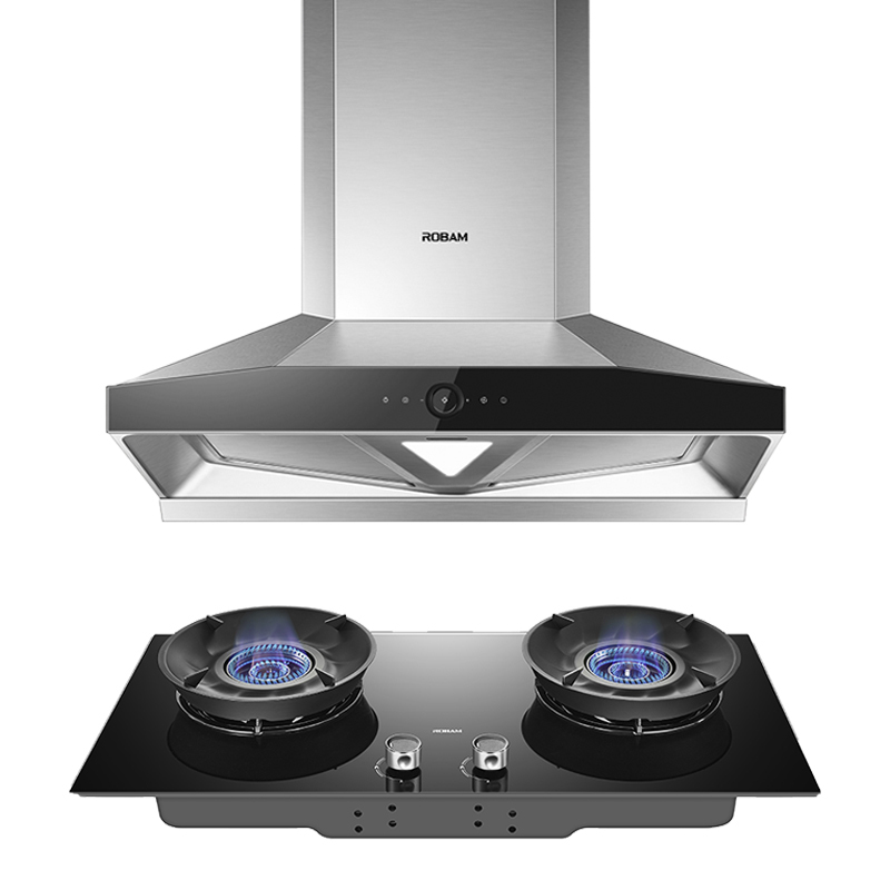 老板(robam)厨电套装 烟灶套装 26m06欧式油烟机5.