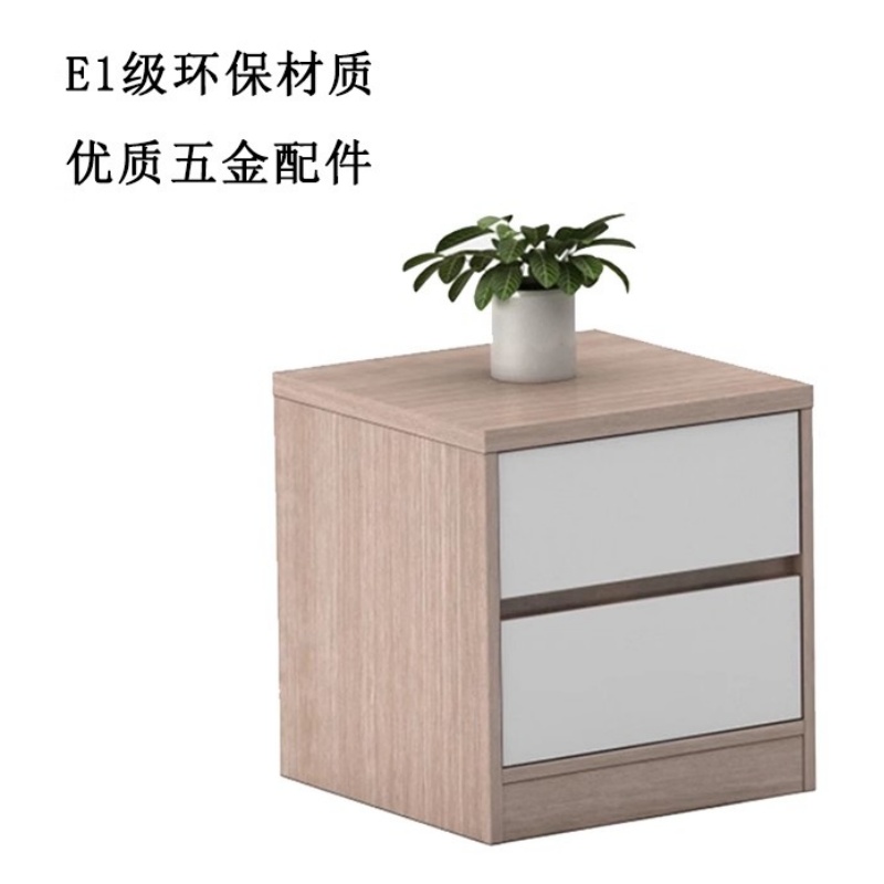 鑫木樽床头柜+背板50cm套高清大图