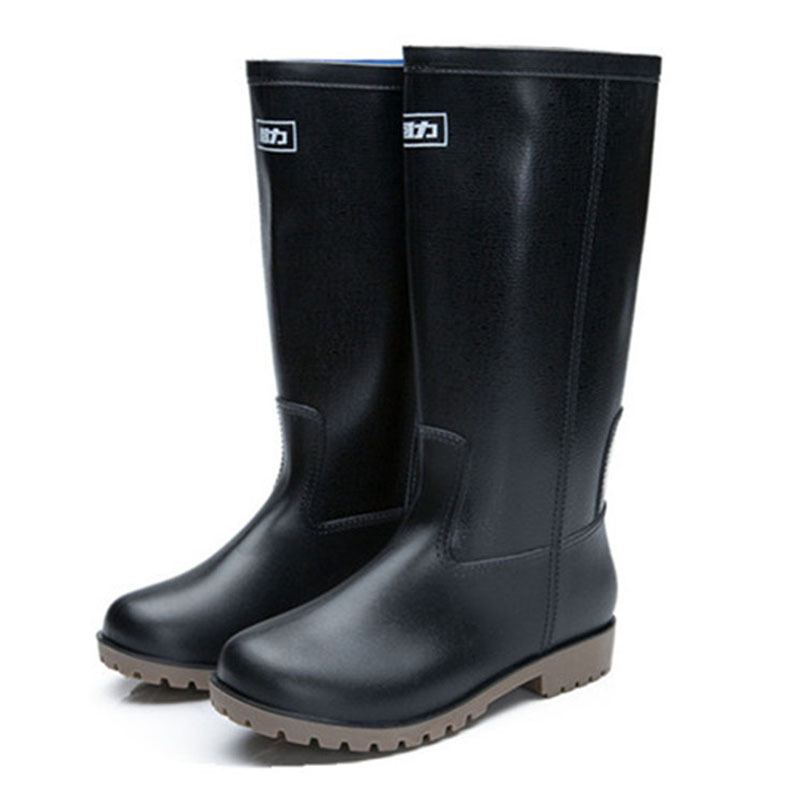 赫成回力8128男高筒黑色雨靴视频