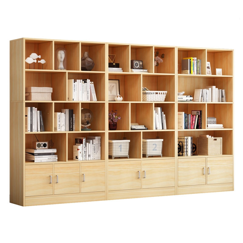 文件柜木质资料档案柜它墅办公室书柜带锁柜子靠墙书架落地组合储物柜