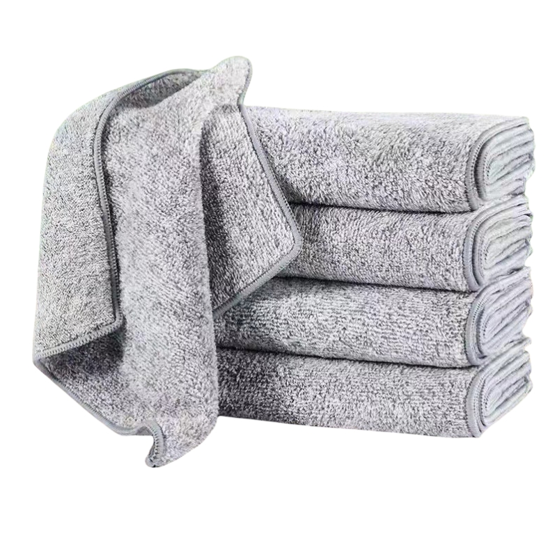 洁能尚 JNS0429 25*25cm 13g 5块/包 竹纤维清洁 抹布(计价单位:包)灰色高清大图