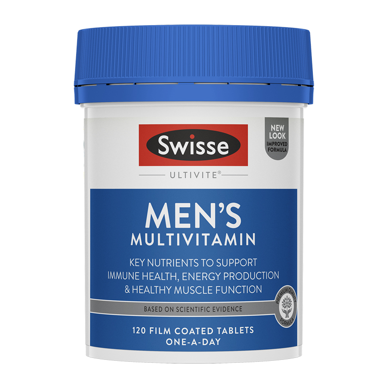 澳洲 Swisse 男士综合复合 维生素 片剂 120片 1瓶装 多维植物精华营养 澳大利亚进口