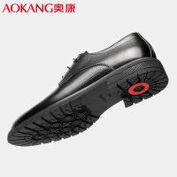 奥康皮鞋男商务正装德比鞋牛皮透气低帮单鞋系带防滑男士休闲皮鞋